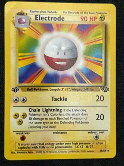 ⚡ 1999 Pokemon Jungle #18 Electrode 1st Edition Rare WOTC Card - ERROR ⚡ - Image 3