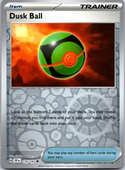 Dusk Ball 175/191 Uncommon Surging Sparks Pokemon Reverse Holo Near Mint - Image 1