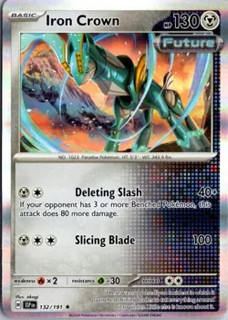 Pokemon Iron Crown 132/191 Surging Sparks Uncommon Reverse Holo NM English TCG - Image 1