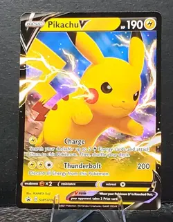 Pokemon SWSH061 PIKACHU V Sword & Shield Promo Full Art NM/MT - Image 1