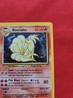 Pokemon: Ninetales Holo Rare #012/102 Base Set 1999 Vintage WOTC - LP+ - A48 - Image 5