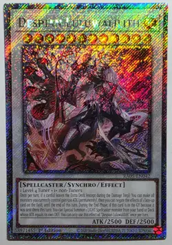 Yugioh Despian Luluwalilith RA05=EN042 Platinum Secret Rare 1st Edition - Image 1