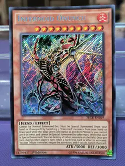 Yugioh Infernoid Onuncu SECE-EN019 Ultimate Rare 1st Ed NM - Image 1