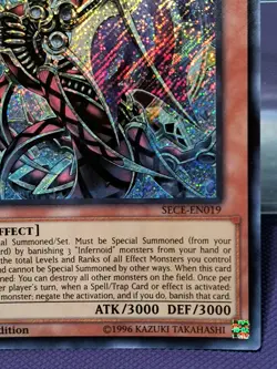 Yugioh Infernoid Onuncu SECE-EN019 Ultimate Rare 1st Ed NM - Image 4
