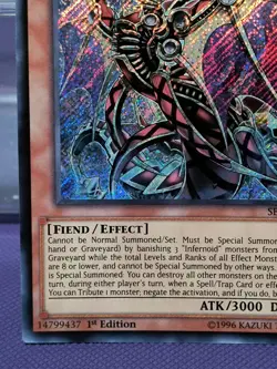 Yugioh Infernoid Onuncu SECE-EN019 Ultimate Rare 1st Ed NM - Image 5