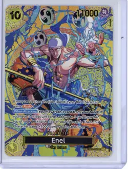 One Piece CCG EB02 Enel SP Super Rare Character Card 10 Cost 11000 Power Bandai - Image 1