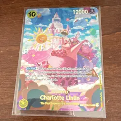 Bandai Charlotte Linlin OP03-114 Super Rare SP One Piece Character Card - Image 1