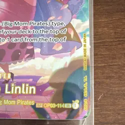 Bandai Charlotte Linlin OP03-114 Super Rare SP One Piece Character Card - Image 2