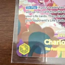 Bandai Charlotte Linlin OP03-114 Super Rare SP One Piece Character Card - Image 3