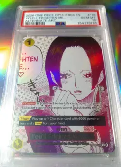 One Piece CCG You'll Frighten Me… Alternate Art OP14-118 PSA 10 Gem Mint - Image 1
