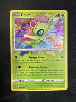Celebi - 009/185 - Pokemon Vivid Voltage Sword & Shield Amazing Rare Card NM - Image 1