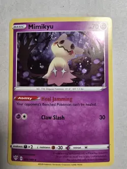 Mimikyu - (Cosmos Holo) 081/189 Miscellaneous Cards & Products Holo *Head Swirl* - Image 1