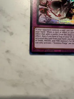 1x (M/NM) Dominus Purge MP25-EN095 Prismatic Secret Rare 1st Edition Yugioh - Image 5