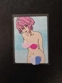 Magic MTG Altered Plains / Land Card | Hand Painted & Color Anime Girl - Image 3