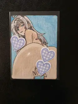Magic MTG Altered Plains / Land Card | Hand Painted & Color Anime Girl - Image 1