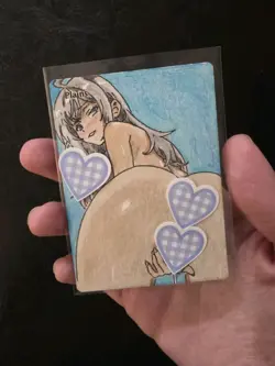 Magic MTG Altered Plains / Land Card | Hand Painted & Color Anime Girl - Image 2