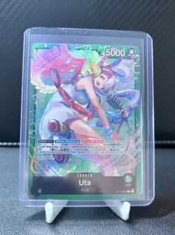 One Piece CCG Uta Leader Foil Card Starter Deck 11 ST11-001 English 5000 Power - Image 1