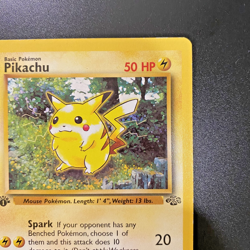 Pikachu 60/64 1st Edition Jungle Regular LP - Lightly Played Pokemon Card - Image 3