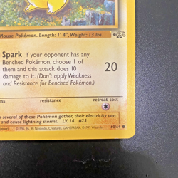 Pikachu 60/64 1st Edition Jungle Regular LP - Lightly Played Pokemon Card - Image 4