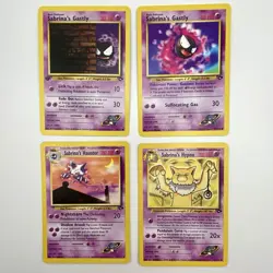 Gym Challenge Sabrina's Haunter + 11 C/UC LP 12 Cards WOTC Pokemon TCG Vintage - Image 3