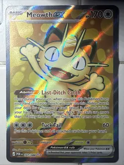 Pokemon Meowth EX 107/088 Full Art Holo DOUBLE SECRET RARE 🔥 CARD VERY CLEAN - Image 1