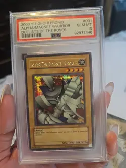 YUGIOH PSA 10 2003 Alpha the Magnet Warrior DOR-001 Secret Rare Promo *4563 - Image 1