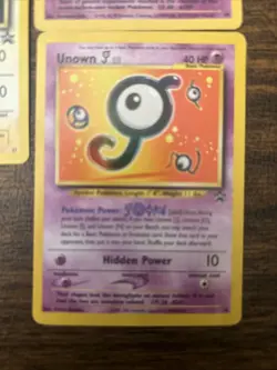 Pokemon Black Star Promo Mewtwo Pikachu Unown J Pokemon Card TCG - Image 4