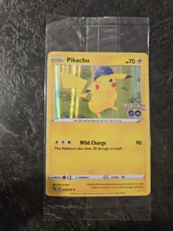 Pokemon/Pokemon GO Prerelease Pikachu Holo Foil Promo Card #028/078 Sealed - Image 1
