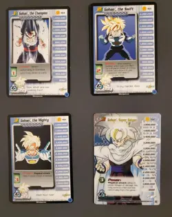 Super Saiyan Gohan Personality cards Lv1-3 + HT Foil [Score DBZ CCG: Cell Saga] - Image 1