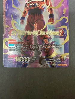 Dragon BallSuper Card Game Ultra Instinct Son Goku,Hero Of Universe 7 SD11-01 ST - Image 2