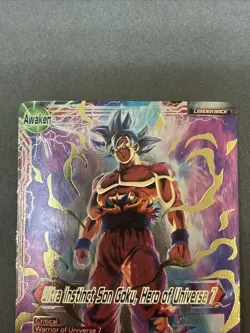Dragon BallSuper Card Game Ultra Instinct Son Goku,Hero Of Universe 7 SD11-01 ST - Image 3