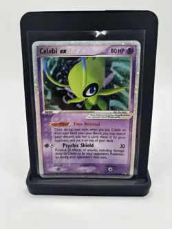 Pokemon TCG Celebi EX Holo Card 17/17 Pop Series 2 DMG - Image 1