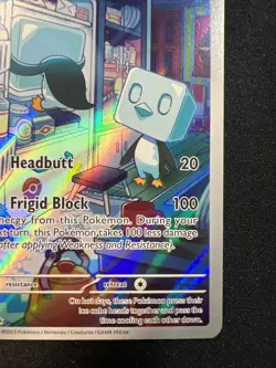 Pokemon Eiscue 205/193 Illustration Rare Full Art Holo Paldea Evolved Card NM - Image 5