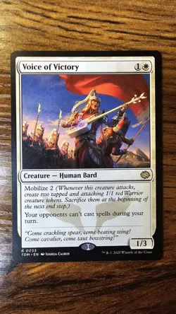 1x MTG Voice of Victory - Tarkir Dragonstorm Rare NM - Image 1