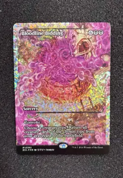 MTG - Bloodline Bidding #395 (Showcase) (Fracture Foil) (M) - Lorwyn Eclipsed - Image 1