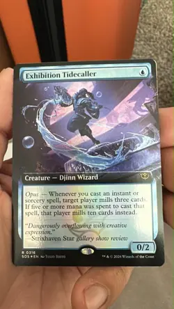 X1 FOIL Exhibition Tidecaller Showcase Secrets of Strixhaven Magic The Gathering - Image 1