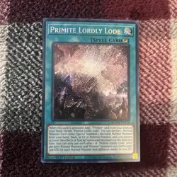 Yugioh Primite Lordly Lode BLMM-EN172 Secret Rare NM 1st Ed - Image 1
