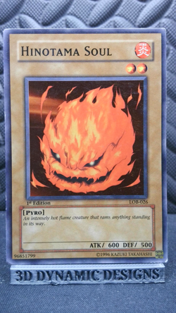 | Yugioh Hinotama Soul LOB-026 1st Edition Legend Of Blue Eyes LP/MP 🔥 | - Image 1