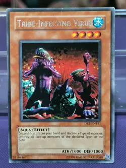 Yugioh Tribe-Infecting Virus DR1-EN131 Rare Unl Ed Heavy Play - Image 1