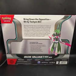 Pokemon TCG Iron Valiant Ex Card Box 4 Booster Packs Trading Cards NEW/SEALED - Image 4