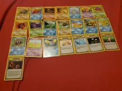 Pokemon TCG Vintage Fossil Card Lot Uncommon / Common LP 22 Card Count - Image 1
