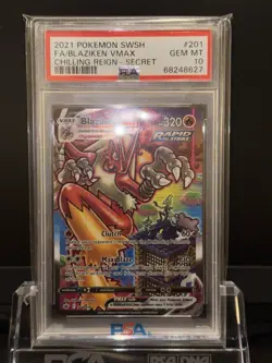 Pokemon 2021 Blaziken VMAX 201/198 Alt Art Chilling Reign GEM MINT PSA 10 - Image 2