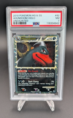 Houndoom 2010 Pokemon Heartgold & Soulsilver Undaunted Holo #82 PSA 7 - Image 1