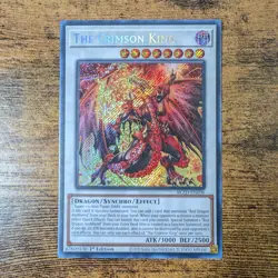 Yu-Gi-Oh Blazing Dominion The Crimson King BLZD-EN036 Secret Rare 1st Edition - Image 1