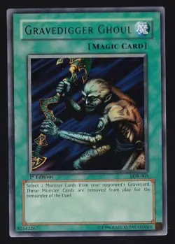 Gravedigger Ghoul ASIAN ENGLISH Rare 1st LOB-065 Near Mint Yu-Gi-Oh! - Image 1
