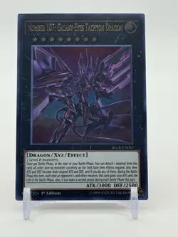 Yu-Gi-Oh! Number 107: Galaxy-Eyes Tachyon Dragon 1st Edition BLLR-EN067 NM - Image 1