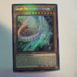 YUGIOH GALAXY-EYES AFTERGLOW DRAGON LDS2-EN052 SECRET 1ST ED NM - Image 1