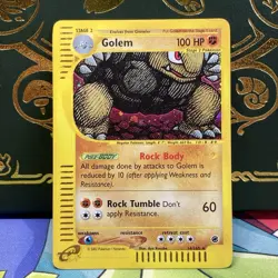 Pokemon TCG Golem Expedition Base Set Holo Rare Card 14/165 LP - Image 2