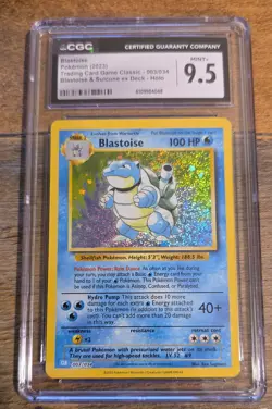 Blastoise 003/034 Trading Card Game Classic Holo - CGC 9.5 - Image 1