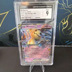 Pokemon Mimikyu ex 004 Sv: Scarlet & Violet Promo Cards Promo Holo CGC 9 - Image 1